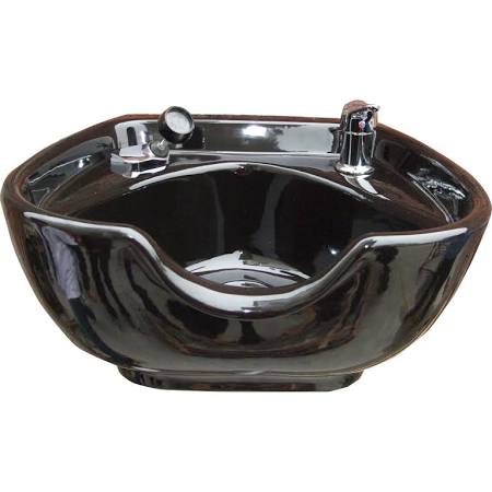 Porcelain Shampoo Bowl Black
